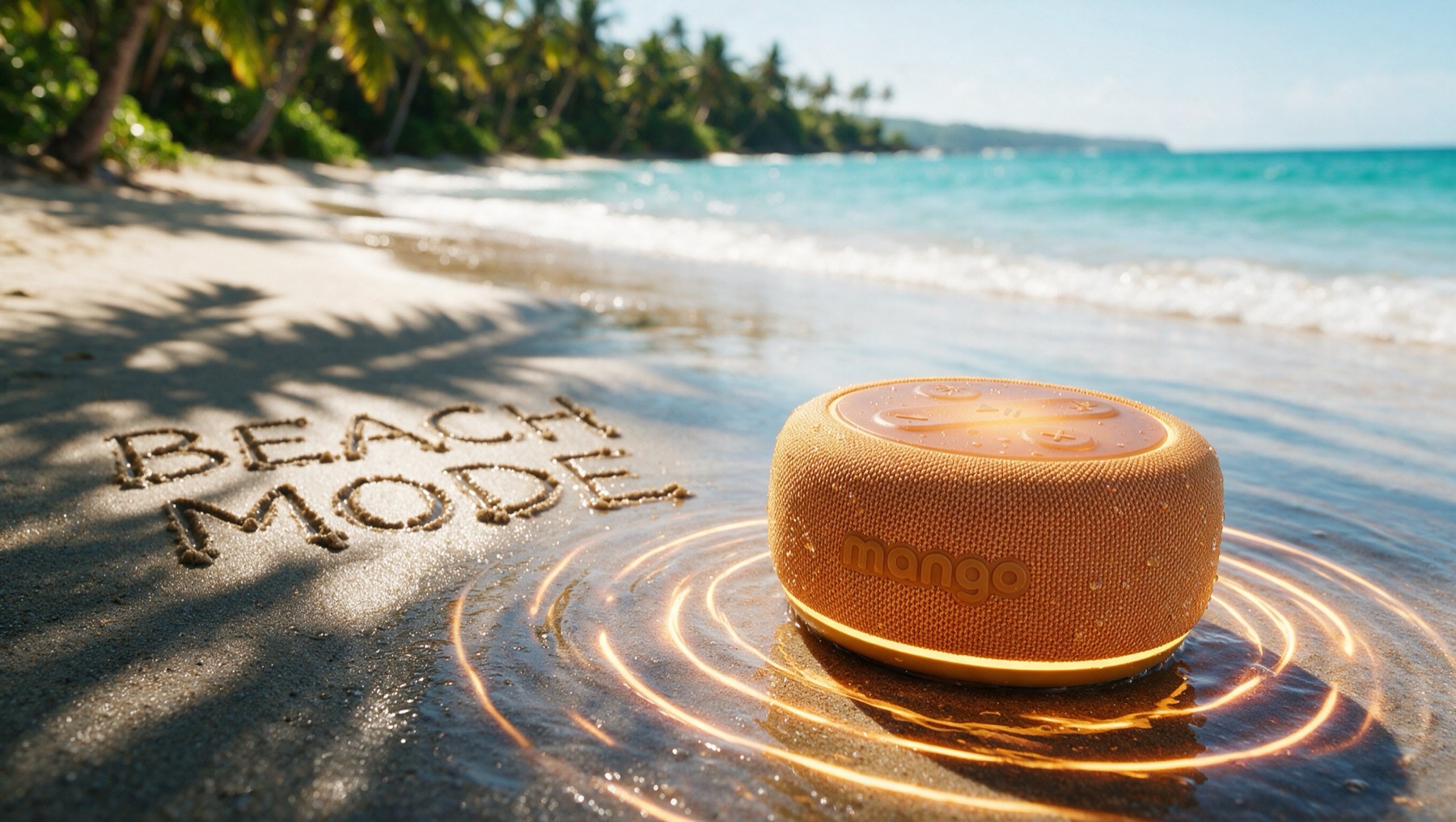Mango on the sand, beach mode