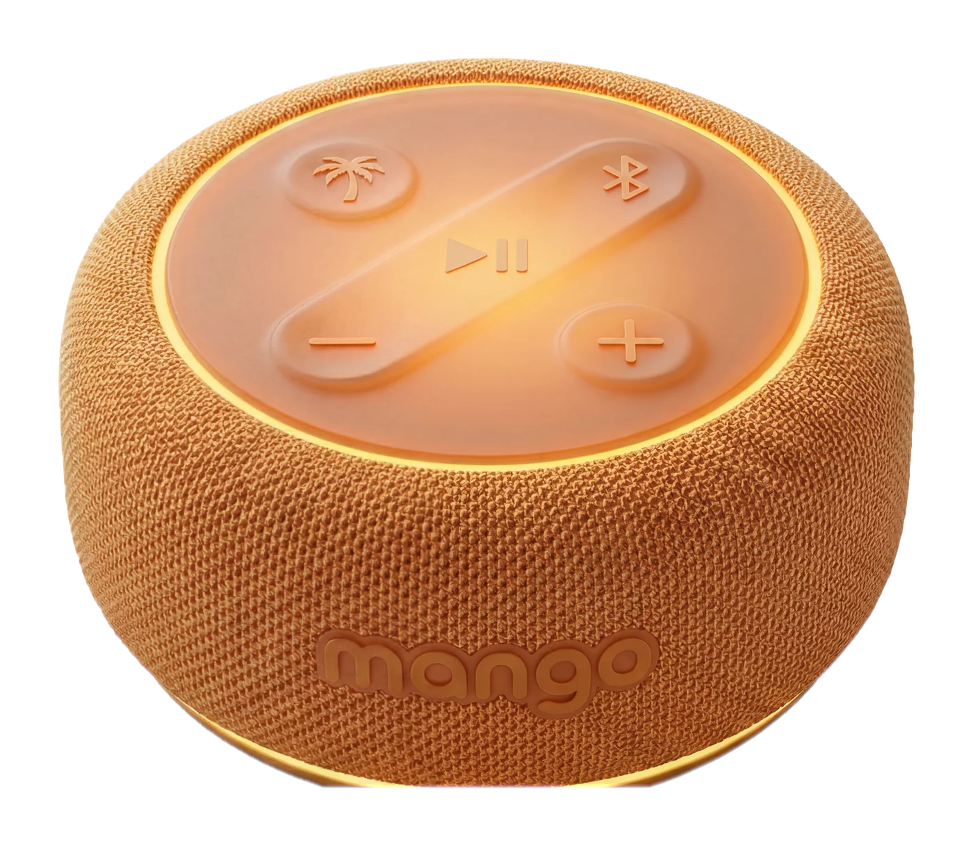 Mango de trois quarts, le halo allume a la base